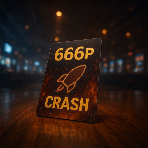 666P Crash Game Card